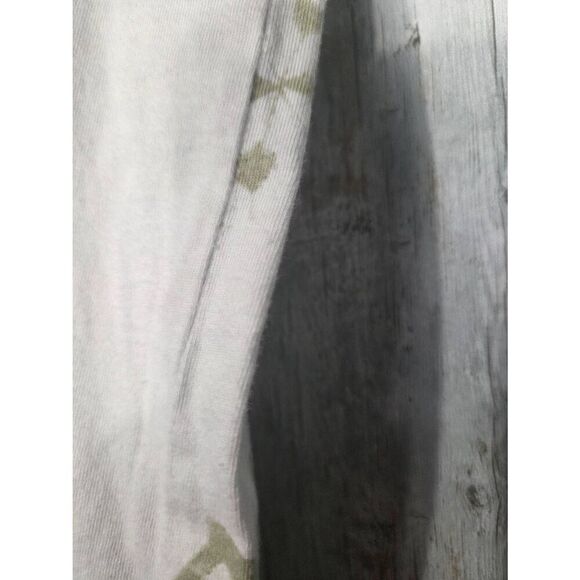 Hot Cotton Stylized Floral Earthtone Printed Heavyweight T-Shirt Sz L - Picture 5 of 5